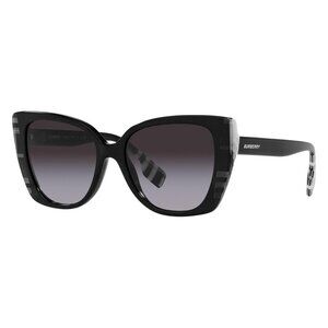 FX01929B New BURBERRY Meryl Black Cat Eye BE4393 40518G Sunglasses Women